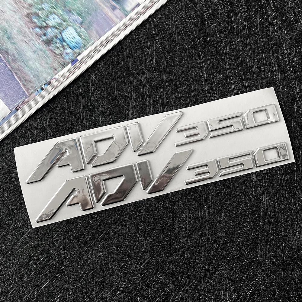 3D Raised ADV350 Stickers for Honda, 4 Colors Silver/Black/Gold/Red Motorcycle Emblem Decals, Scooter Body Decor Badge ajb256