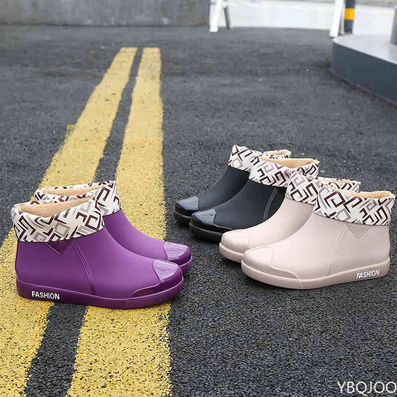 Shoes Women 2025 Fashion Non Slip Waterproof Rain Boots Tube Rain Boots Boots for Women Waterproof Work Botas De Caza Espanolas