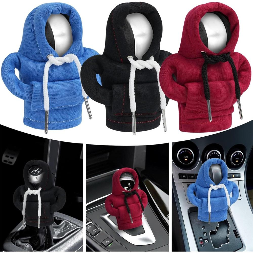 Крышка рычага переключения передач, 3-компонентная автомобильная крышка рычага переключения передач, декоративная крышка рычага переключения передач для автомобиля (Красный, Серый, Черный)