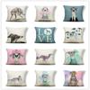 Greyhound Cushion I Love Dog Cover Pillow Keep On Smile Rose Country Style Settee For Teen Throw Pillow Cover 43Cm Burlap Famous