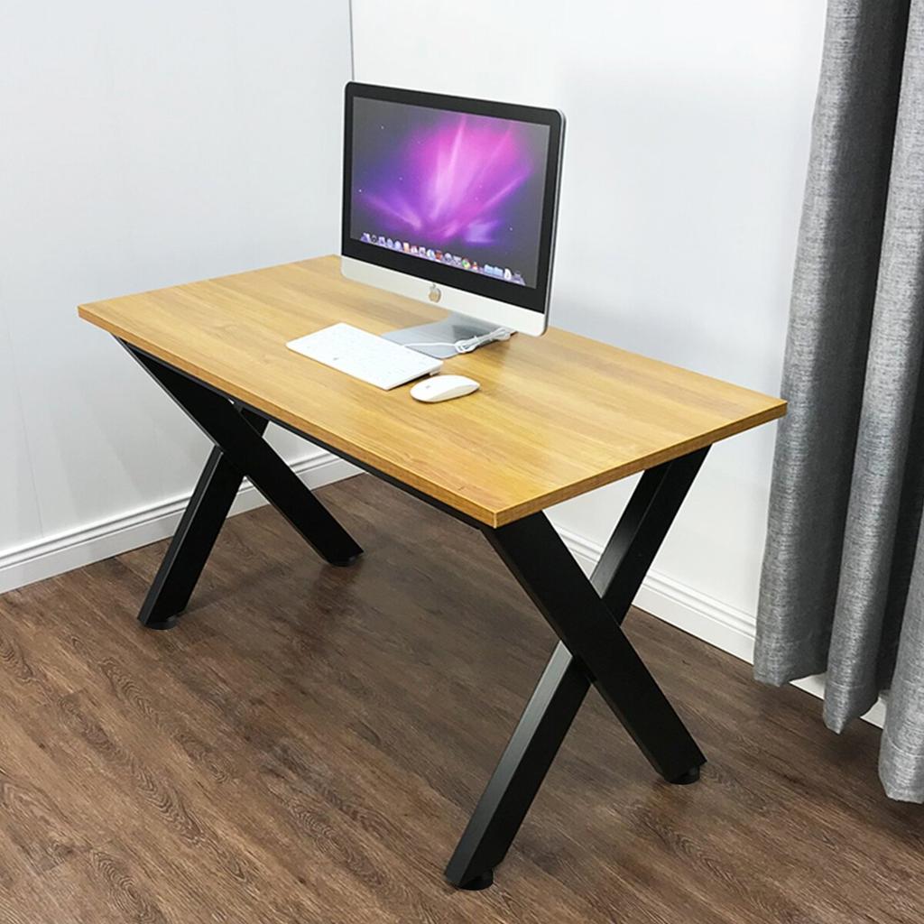Metal Table Legs 28.3 x 23.6 Inch Black Table Legs Premium steel table legs with X-frame style Steel Bench Legs Country Style Table Legs Furniture Leg