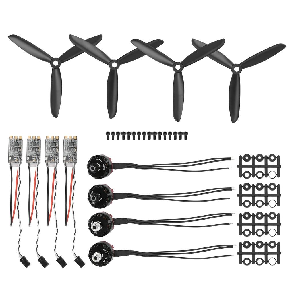 2205 2300 KV Алюминиевый сплав CW+CCW Двигатель 30A Бесколлекторный ESC+5045 Набор пропеллеров RC Аксессуар