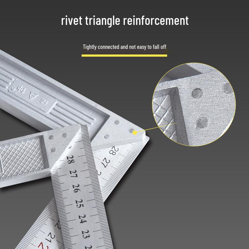 Высокоточный угольник 90° из нержавеющей стали и алюминия для деревообработки