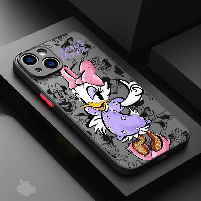 Чехол для телефона Микки и Минни Маус для Apple iPhone 15 16 Pro XS Max 13 14 Plus XR SE 7 8 12 11 Pro plus Матовый