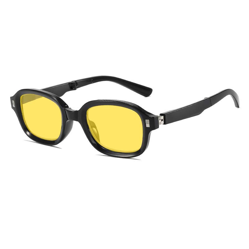 Очки ночного видения для вождения с коробкой, антибликовые очки, мужские женские складные очки для компьютера Aquare с защитой от синего света