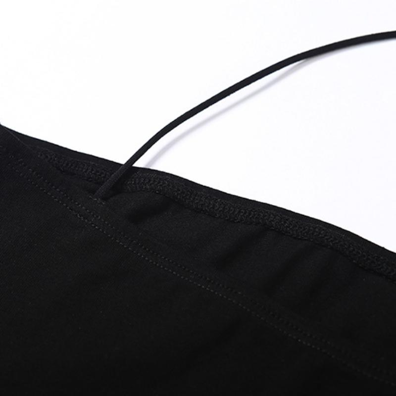 Y2K Strapless Tight Fitting Women's Summer Sexy One Shoulder Off Shoulder Solid Color Backless Jumpsuit Top