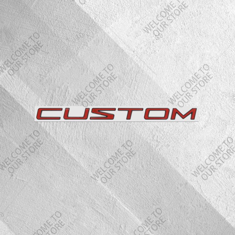 UHB24 3D Metal For Ford Transit Custom Camper Van Car Logo Badge Decor Rear Trunk Sticker Emblem Decoration Sticker Auto Accessories