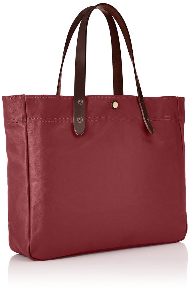 Горизонтальная сумка Toyooka из натуральной ткани, холст, ПВХ, кожа Tochigi, цвет красный [Vermouth]