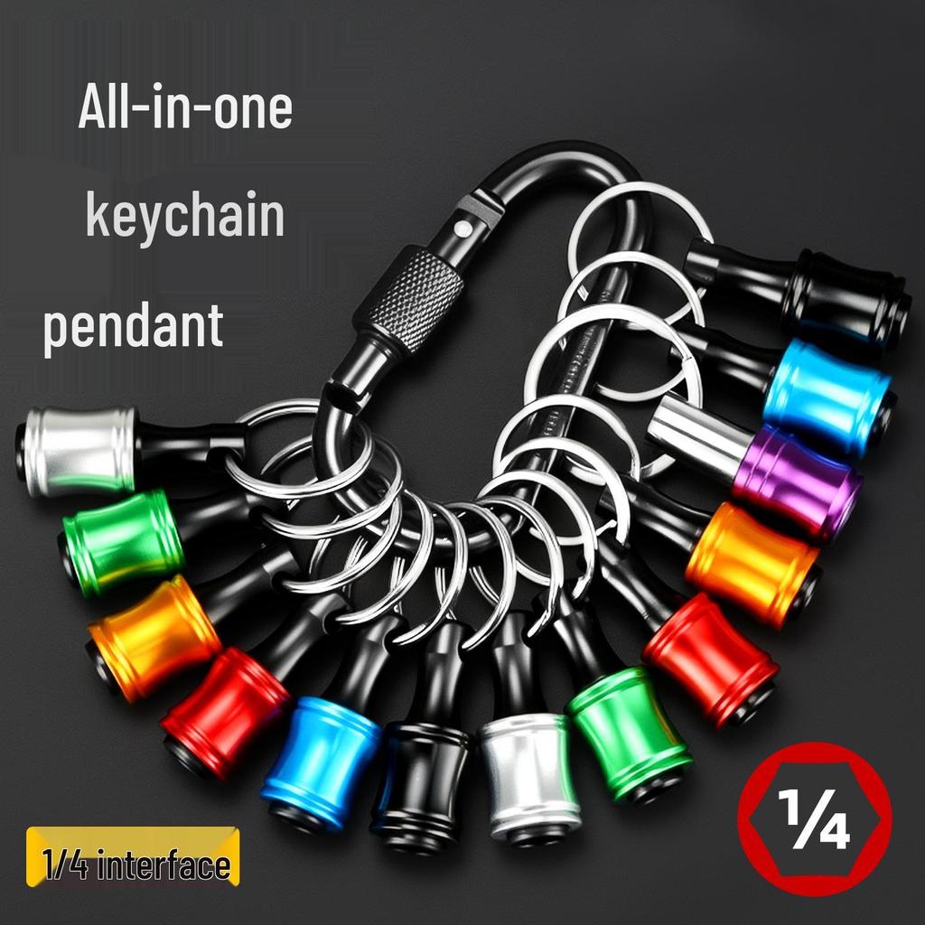 Quick Release 1/4 Hex Socket Keyring Adapter Set