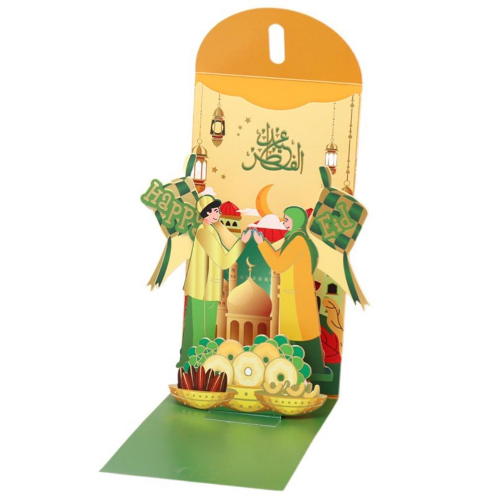 Moon Castle 3D Redness Envelopes Paper New Year Red Envelopes Stylish Money Packet Children