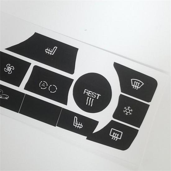 AC Control Button Repair Decal Sticker for 06-11 BMW 325i 328i 335i E90 E91 E92