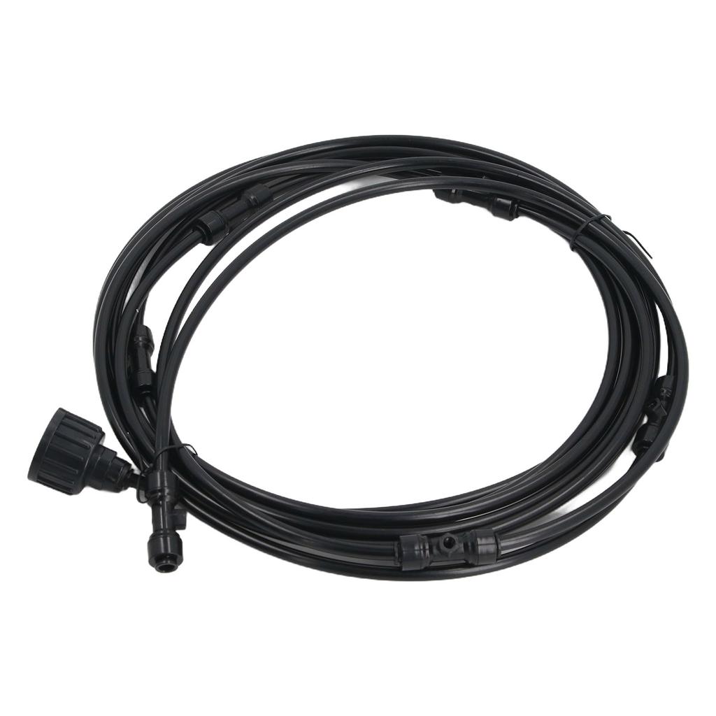 Garden Water Spray Nozzle Kit Outdoor Lawn Irrigation Misting System Hose Attachment for Plants Flowers Vegetable