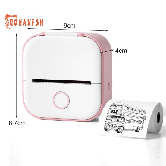 Мини-карманный принтер, быстрый беспроводной портативный термопринтер для наклеек, этикеток, альбомов, печать без чернил