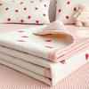 Double Layer Gauze Bed Cover Household Anti Slip Thickened Cotton Bed Single Piece Kang Cover Four Season Mattress