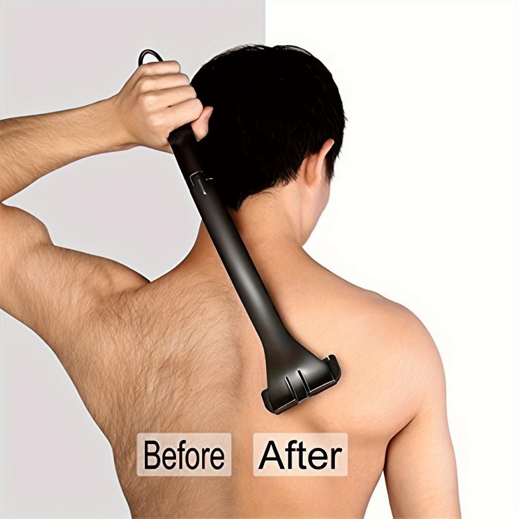 Мужская бритва для тела Back Shaver DIY позволяет вам сбрить волосы на спине за считанные минуты, заменив лезвие, попрощайтесь с неприятными волосами на спине навсегда