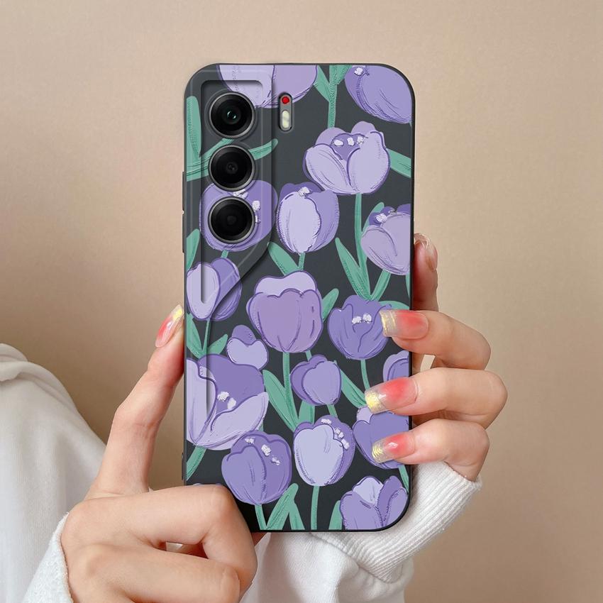 For Tecno Camon 40 Pro Spack 30 Pova 6 Neo Phone Case Pretty Starry Sky Cat Pattern Liquid Silicone Advanced Dustproof Protective Shell For Tecno Capa