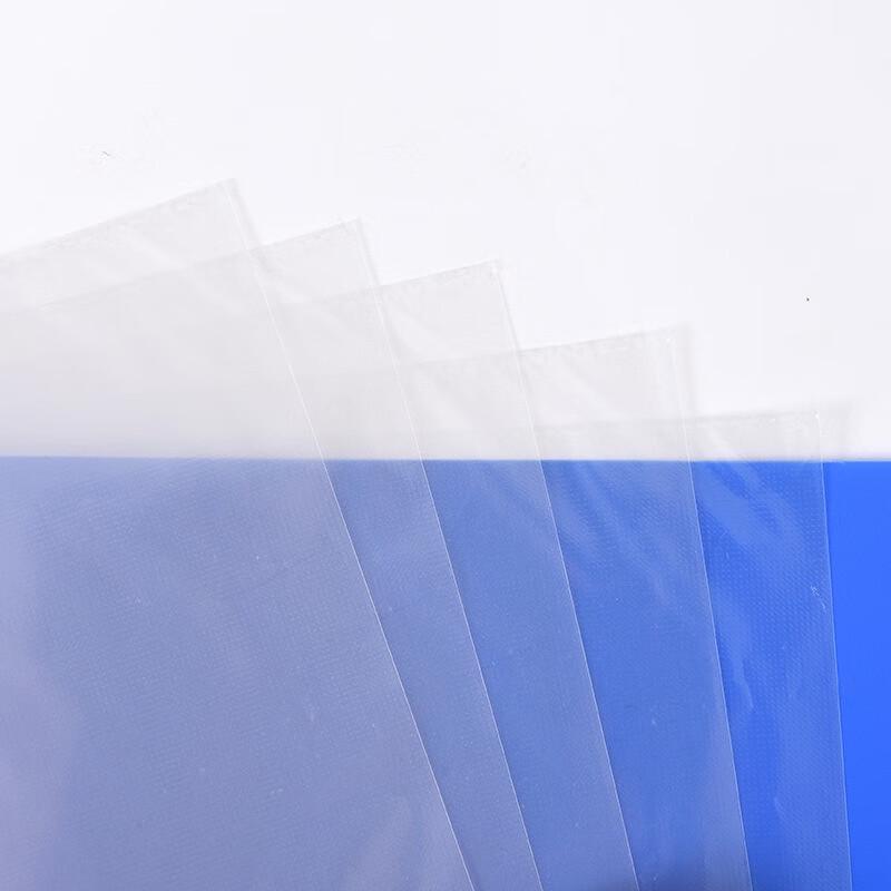 Guan Zhuo Jia A4 Blue Plastic Document File Folder, 20 Pages, 5-Pack