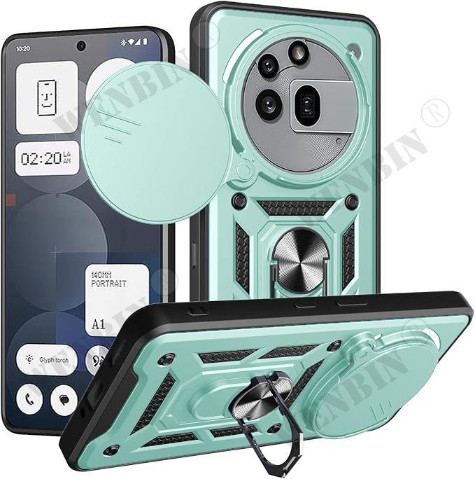 Чехол для Nothing Phone 3 3a Pro 2a Защита объектива с кольцом Магнитный держатель Coque Fundas