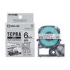 King Jim [Genuine] Tepra PRO Tape Cartridge Cleanly Peelable Label 6mm Transparent Label/Black Letters Length 8m ST6KE