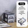 Multi-Drawer Plastic Storage Cabinet for Office and Home Desk Organization