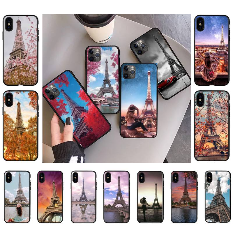 Чехол для телефона «Романтический Париж с Эйфелевой башней» для iPhone 11 12 13 mini pro XS MAX 8 7 6 6S Plus X 5S SE 2020 XR