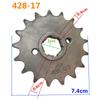 Motorcycle Front Sprocket for Honda Haojue Suzuki Lifan Loncin Jialing Haojin CG125 HJ125 GN125 13T/14T/15T/16T/17T Engine Gear