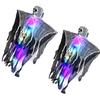 Halloween Hanging Ghost Decoration With LED Light And Adjustable Arms For Indoor Outdoor Spooky Party Decor