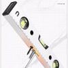 Magnetic Torpedo Level Tool Spirit Level with 3 Vials Aluminum Shockproof Bubble Level High Visibility Durable Measuring Leveler