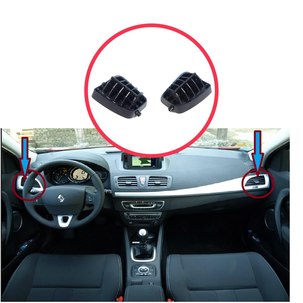 EDP1598 Air Vent Grill Cover Trim Inner Diffuser Front Center Left Right for Renault Megane MK3 2008-2016 Fluence L3 2009–2020