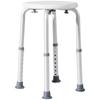 Shower Chair Height Adjustable Aluminium Shower Stool With Non Slip Feet For Disabled Elderly White