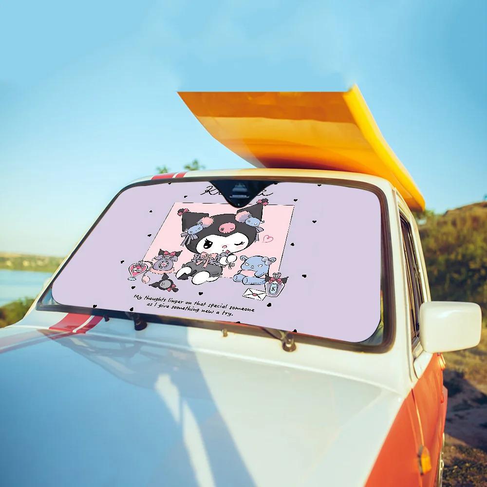 Автомобильный солнцезащитный козырек на лобовое стекло Kuromi - Веселая защита от солнца