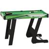 104cm Folding Mini Pool Table Set with 2 Cues, 16 Balls, Chalk, Triangle, Brush, Green
