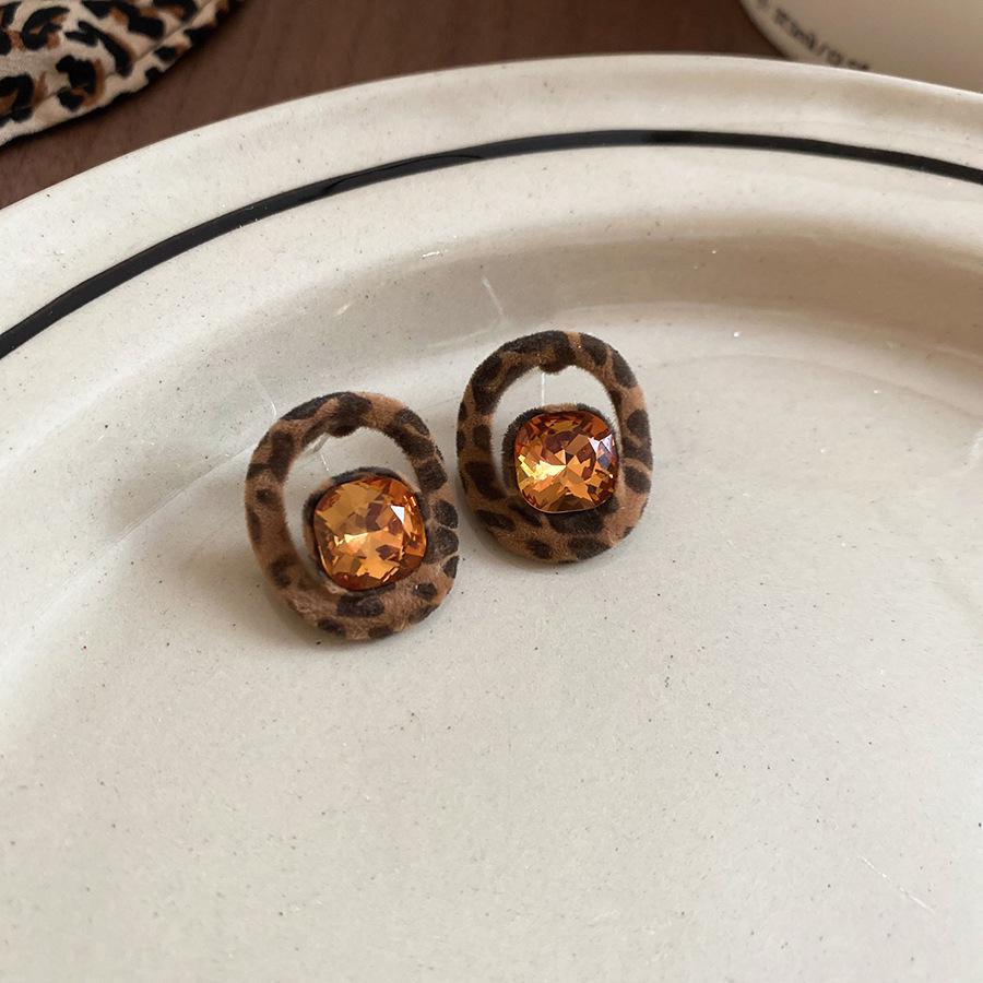 Серьги-пусеты «Тигровый глаз» в стиле Y2K: Роскошная, Элегантная, Универсальная Мода