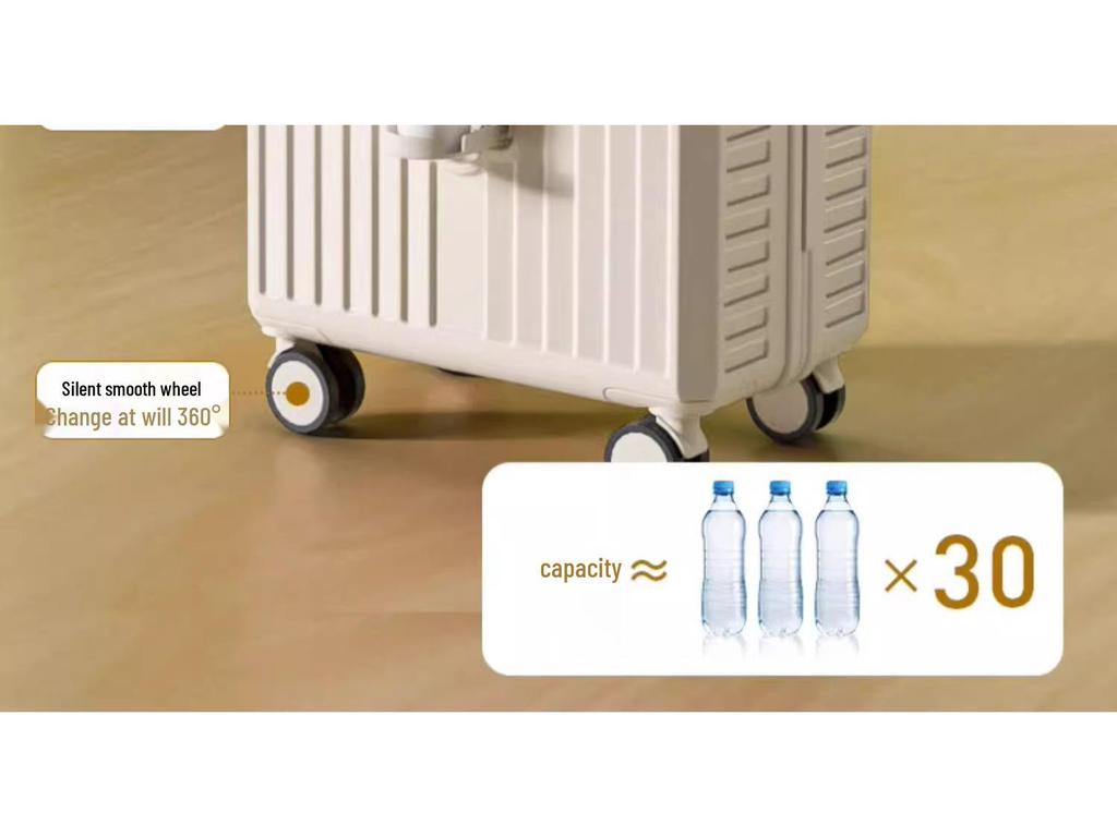 Многофункциональный 18-дюймовый чемодан для ручной клади для девочки с замком TSA и 20-дюймовым отделением для хранения