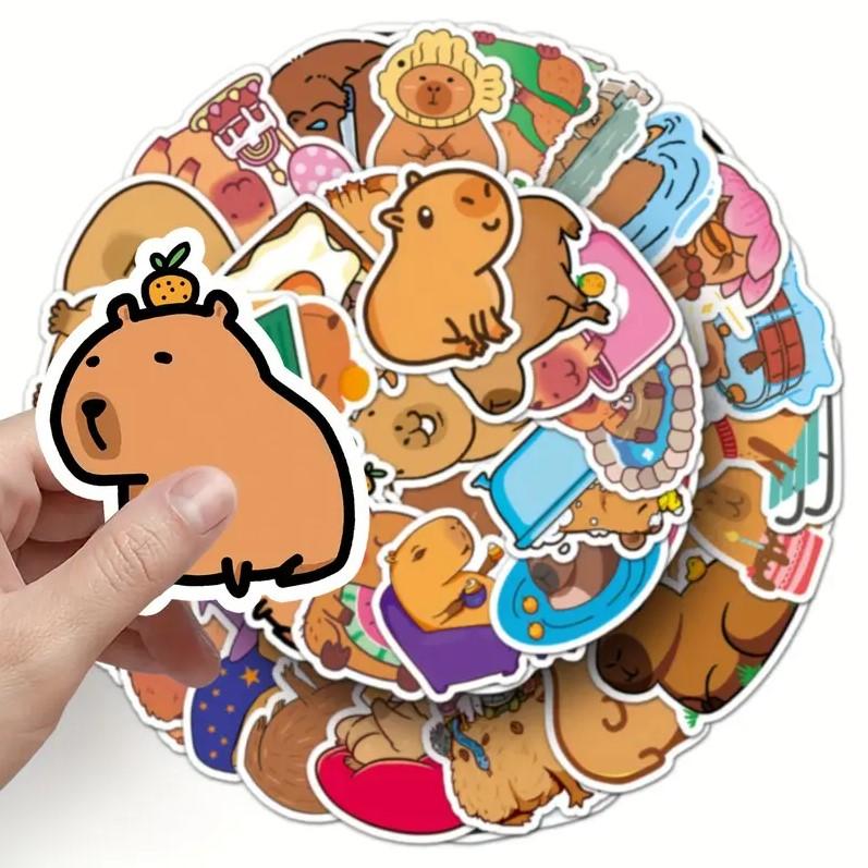 Стикеры Капибара capybara стикерпак наклейки набор наклейок 50 шт