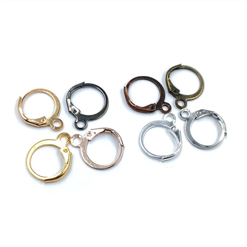 13*16 мм Новые Крючки-карабины Сплав Золотисто-Серебристый 20 Штук DIY Для Сережек Ювелирная Фурнитура Ювелирные Аксессуары