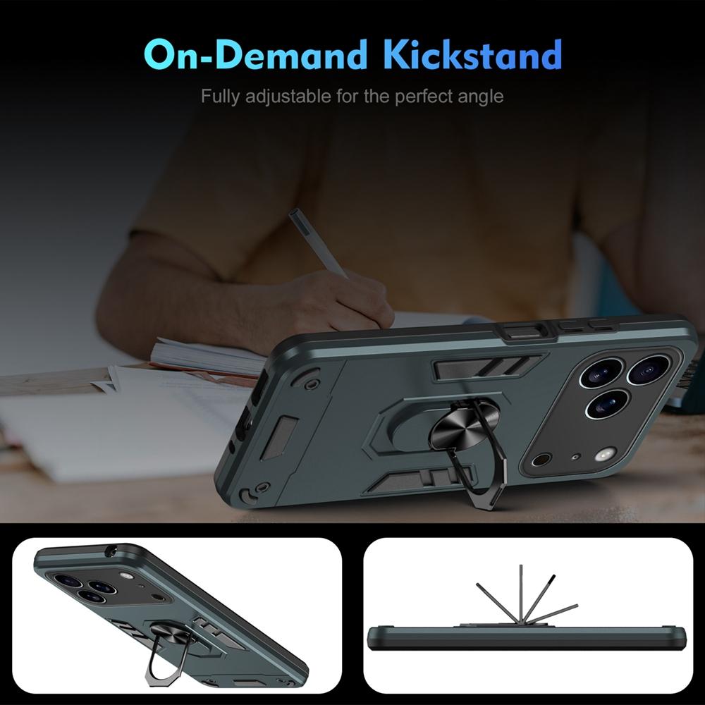 Бронированный чехол-подставка с магнитным кольцом для iPhone 17 Pro Max 5G, защитная крышка для объектива камеры для iPhone17 Air 17Pro Funda