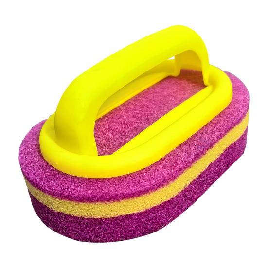 Чистящая щетка, губка, пластик, ручная работа, кухонный скребок, простой в использовании инструмент для уборки дома