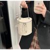 Cylinder Diamond Chain Bucket Bag Women's Bag  New Fashion Niche Single Shoulder Popular Messenger