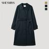 She S miSS Хлопковая смесь Макинтош с поясом Пальто Swwbyp11020