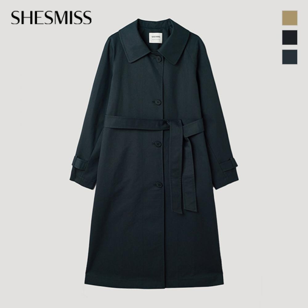 She S miSS Хлопковая смесь Макинтош с поясом Пальто Swwbyp11020