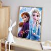 Disney Алмазная живопись 5D DIY Замороженные Эльза и Анна Иллюстрация Искусство Мозаика Вышивка Декор Крестик Подарок