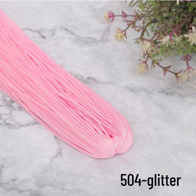 1mm Fine Ice Silk Crochet & Knitting Thread – Ideal for DIY Bags, Sandals, or Summer Hats