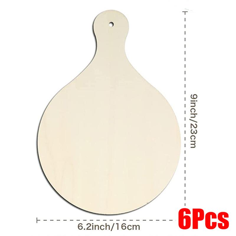 3/6/10Pcs Wooden Mini Cutting Board Unfinished Wood Craft Board Christmas Children DIY Graffiti Painting Blank Chopping Board