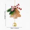 2PCS Bells Christmas Tree Decorations Indoor Outdoor, Plush Pendant Hanging Christmas Ornaments  Gifts for Party Home Decor