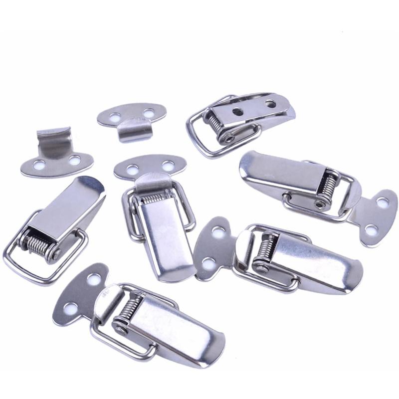 1/10PCS Mini Toggle Latches Spring Loaded Clamp Clip Box Latch Catch Toggle Tension Lock Lever Clasp Closures Crate Snap Lock 4