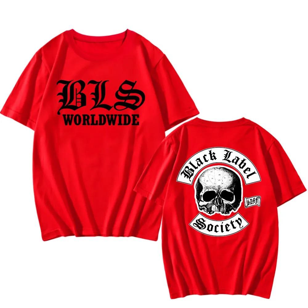 Black Label Society BLS Футболка по всему миру Закк Уайлд Хэви-метал Уличный Хип-хоп Унисекс Удобные Женские и Унисекс Футболки