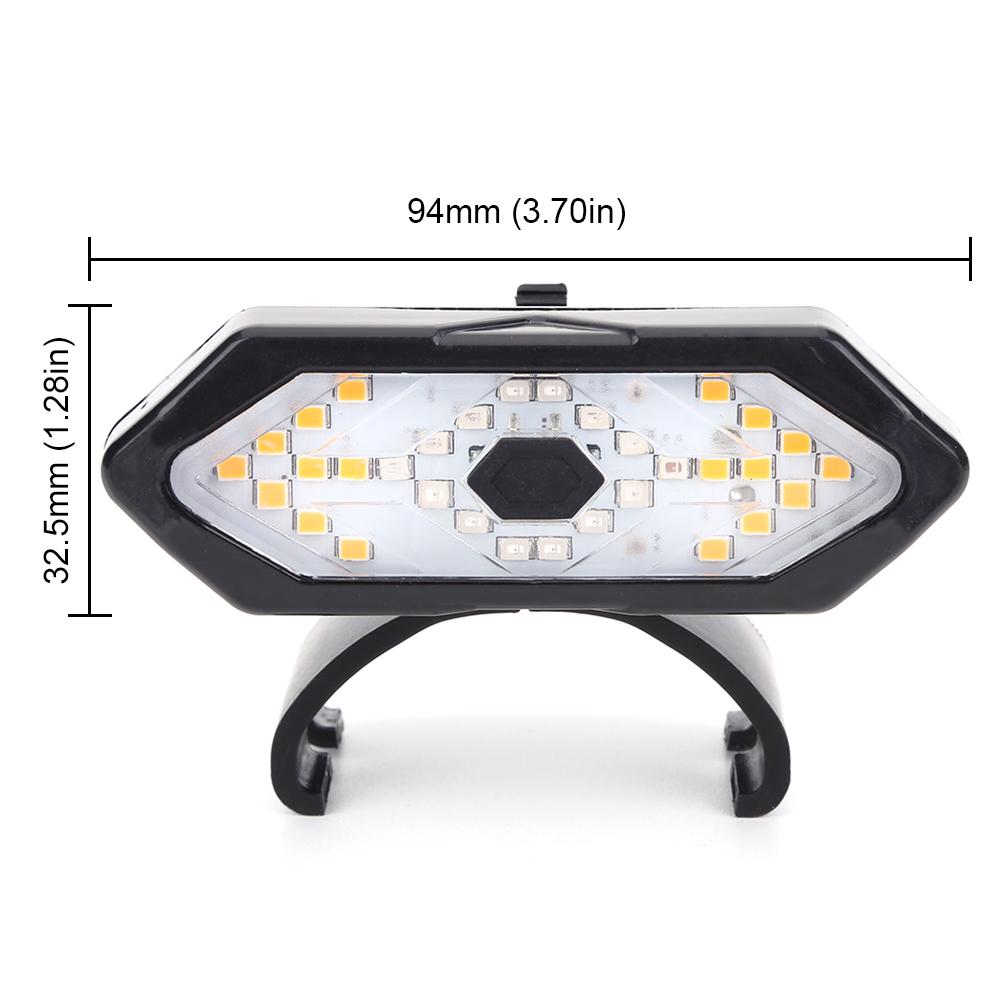 Умные задние фонари для самоката Беспроводное дистанционное управление Поворотник Сигнальный свет Micro USB Перезаряжаемый Водонепроницаемый для M365 Pro 2 MI 4