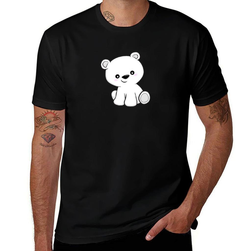 Polar Bear T-shirt T Shirts For Man Cotton Soft T Shirt Men 100% Cotton Luxury Brand T Shirt Man Designer T-shirt