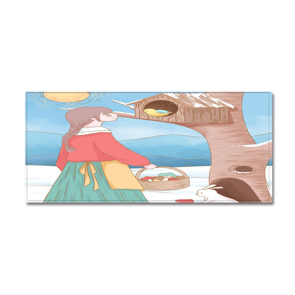 3D Цифровая Печать Коврик для Входной Двери с Рисунком Дерева, Длинный Кухонный Коврик, Впитывающий Нескользящий Коврик для Ванной Комнаты, Ковер для Гостиной